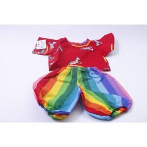 Cabbage Patch Kids, Rainbow Zebra Top, Pants, Doll Clothing, Homespun, Vintage,